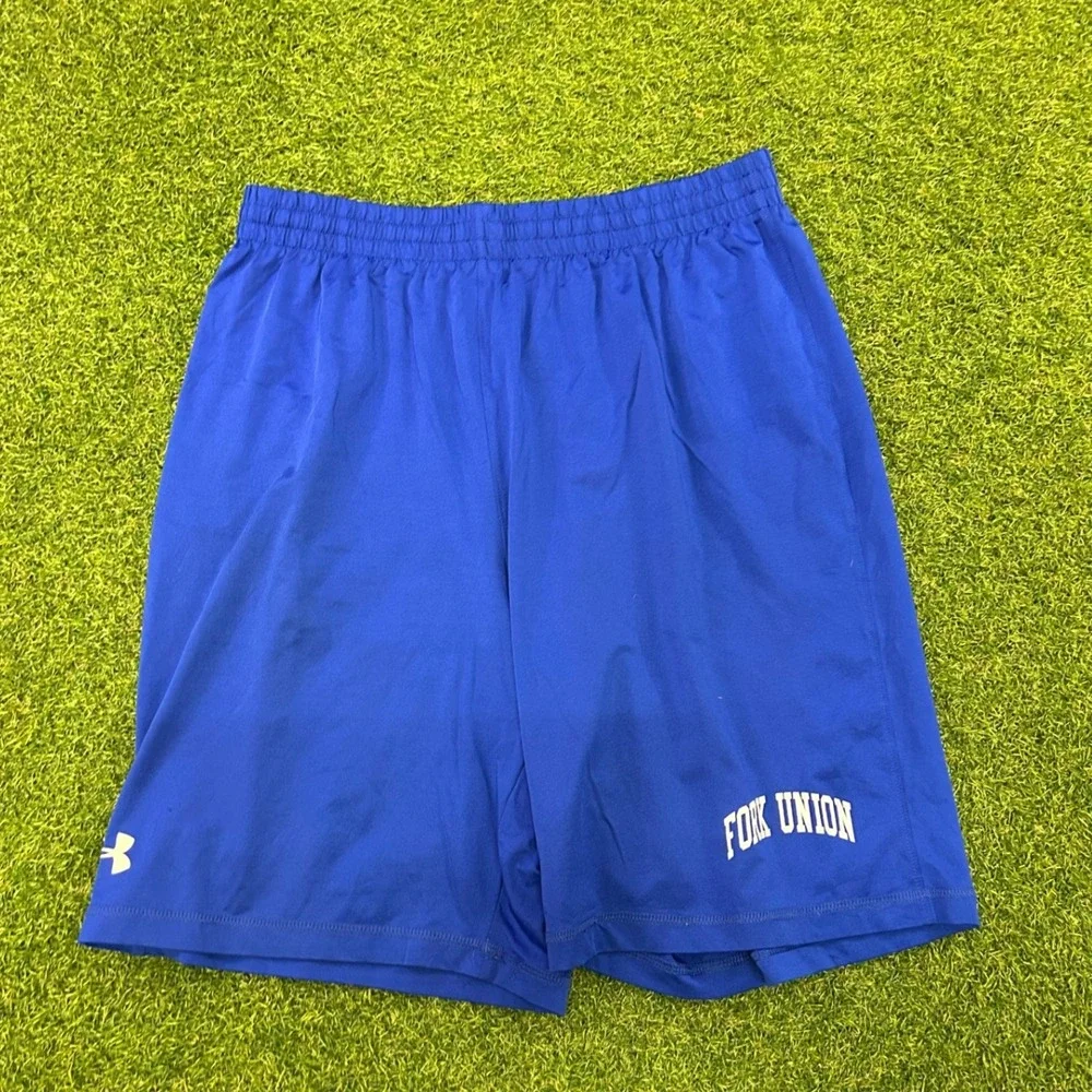 Under Armour Fork Union Military Academy HeatGear Shorts Blue Youth XL YXL